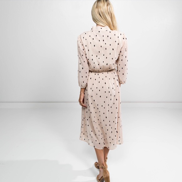 Lula Polkadot Dress in Biege by Shop Stevie - Picture 3 of 4